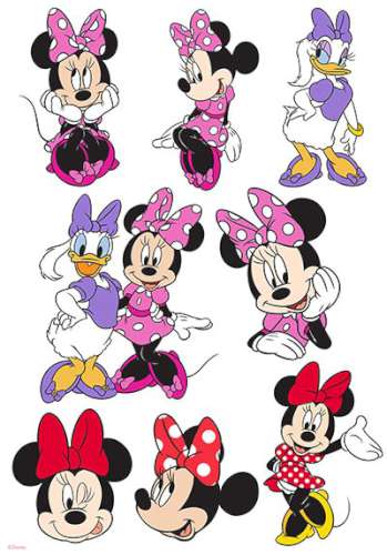 Minnie Mouse Edible Icing Character Sheet - Click Image to Close